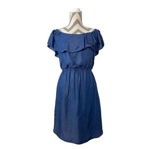 H by Halston off shoulder denim Dress size S